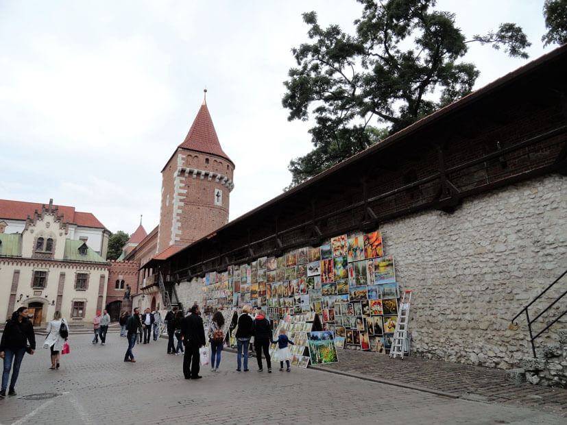 Stadtmauer - Krakau im Regen 3 Tage