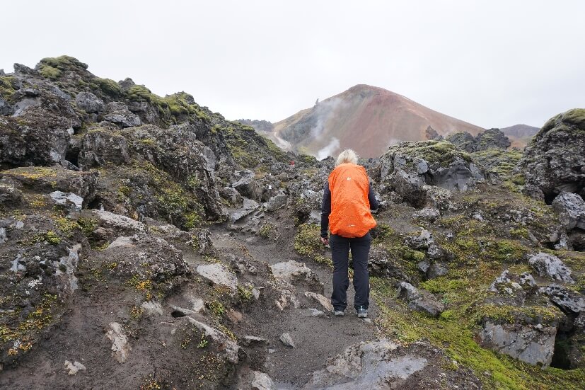 Mandy beim Wandern
