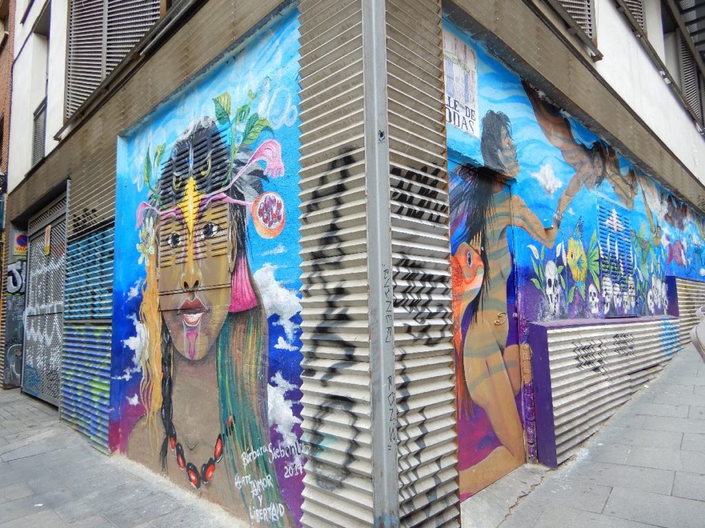 Graffiti in Lavapiés Madrid