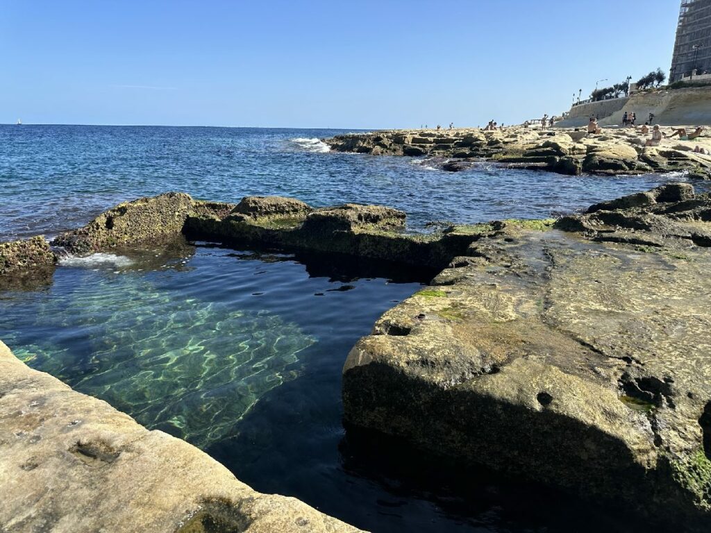 Sliema Küste Touristenort zum übernachten auf Malta