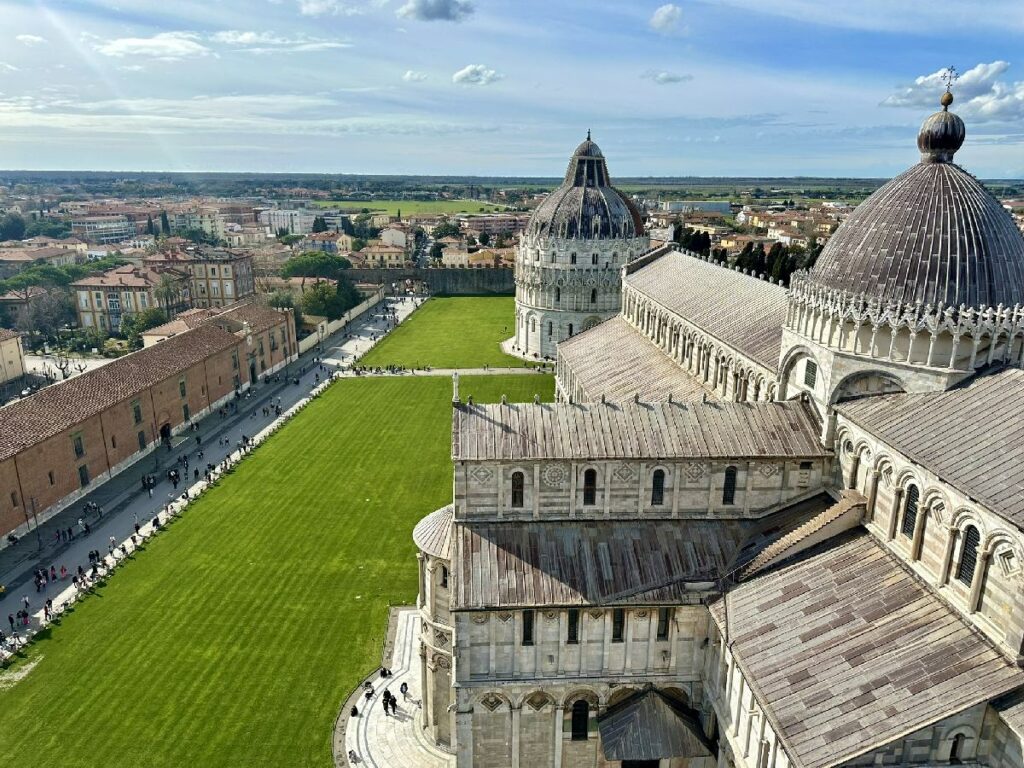 Blick vom Turm Pisa Sehenswürdigkeiten