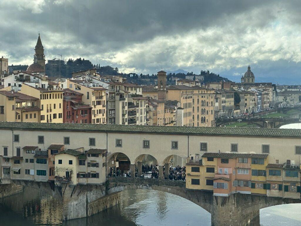 Ausblick auf Brücke Florenz