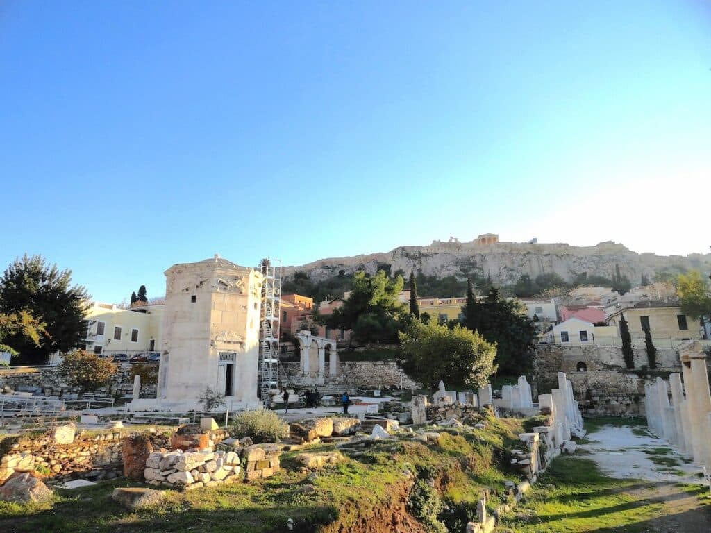 übernachten in Athen, Plaka - Turm der Winde