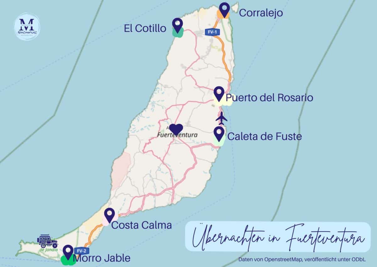 Fuerteventura Übersichtskarte