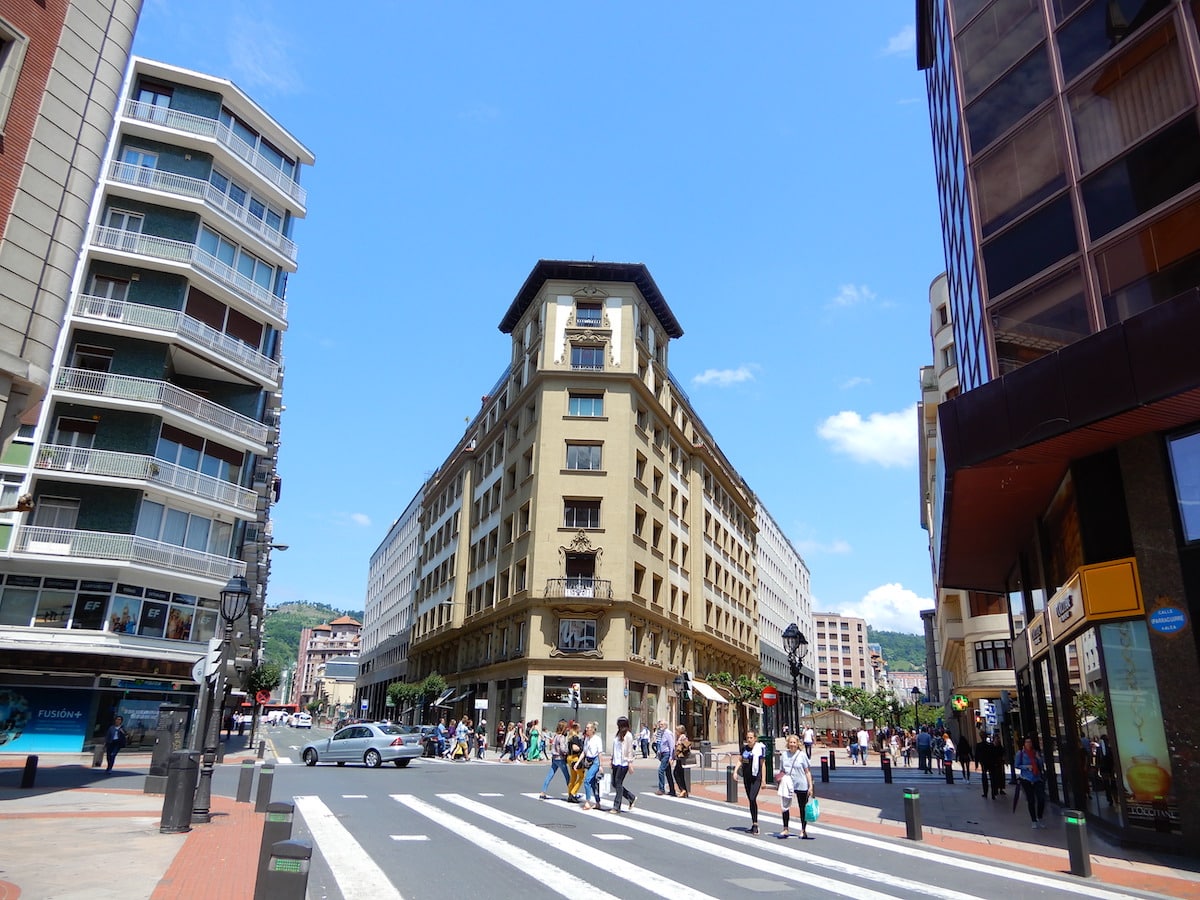 Straße in Bilbao