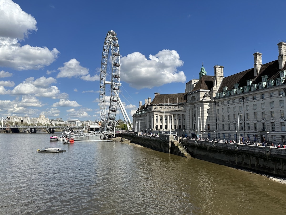 South Bank Viertel mit London Eye