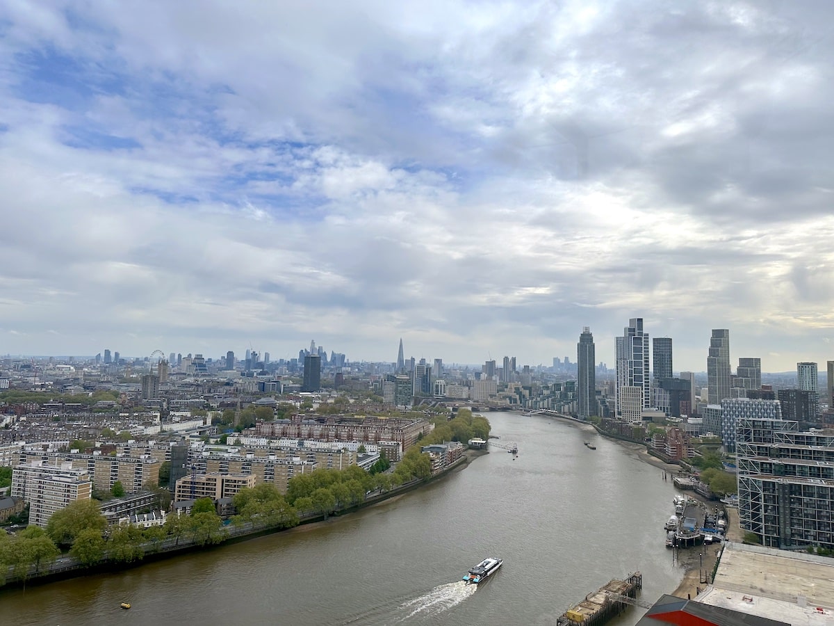 Blick auf London von Battersea