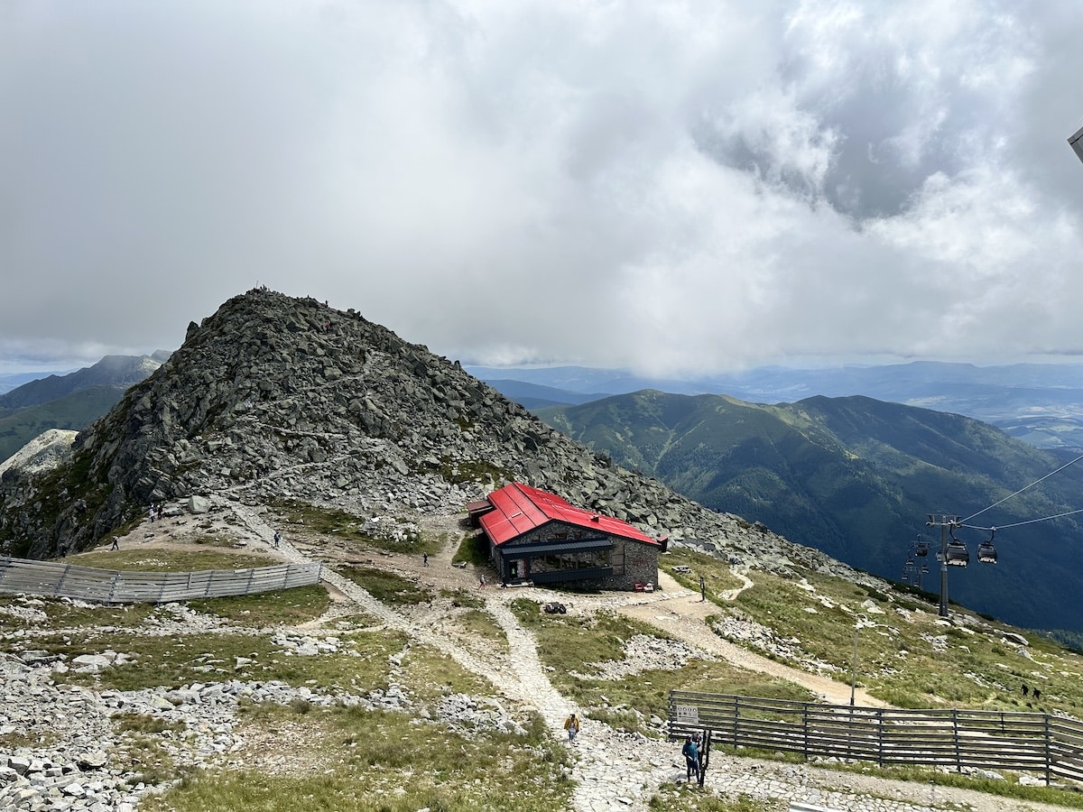 Berghütte auf dem Gipfel Chopok
