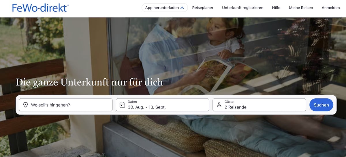 Unterkunft finden auf fewo-direkt
