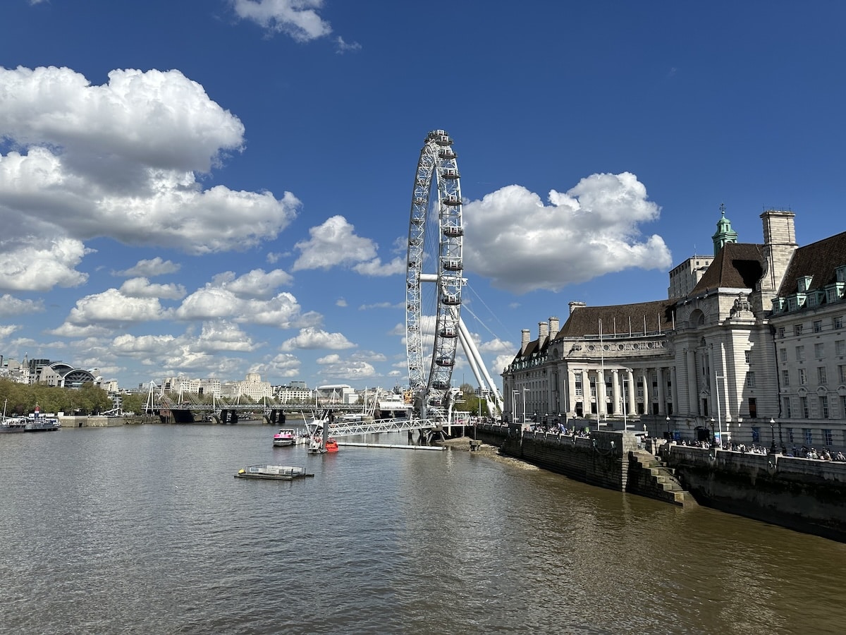 London Eye an der Themse