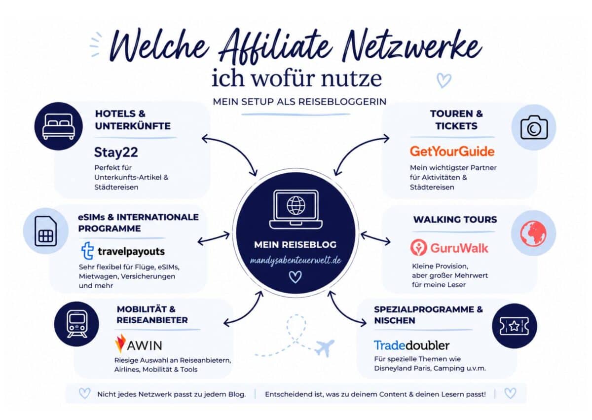Affiliate Netzwerke für Reiseblogger