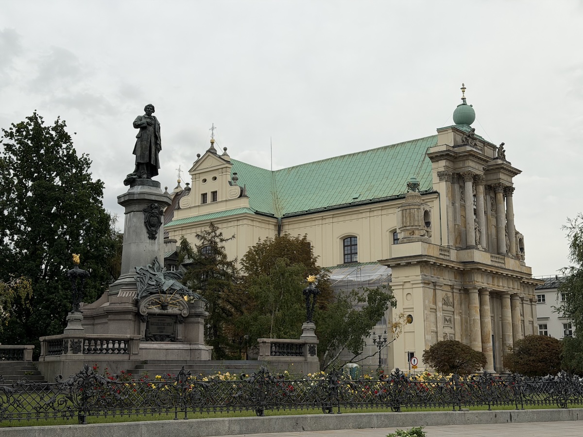 Historische Kirche am Königsweg in Warschau